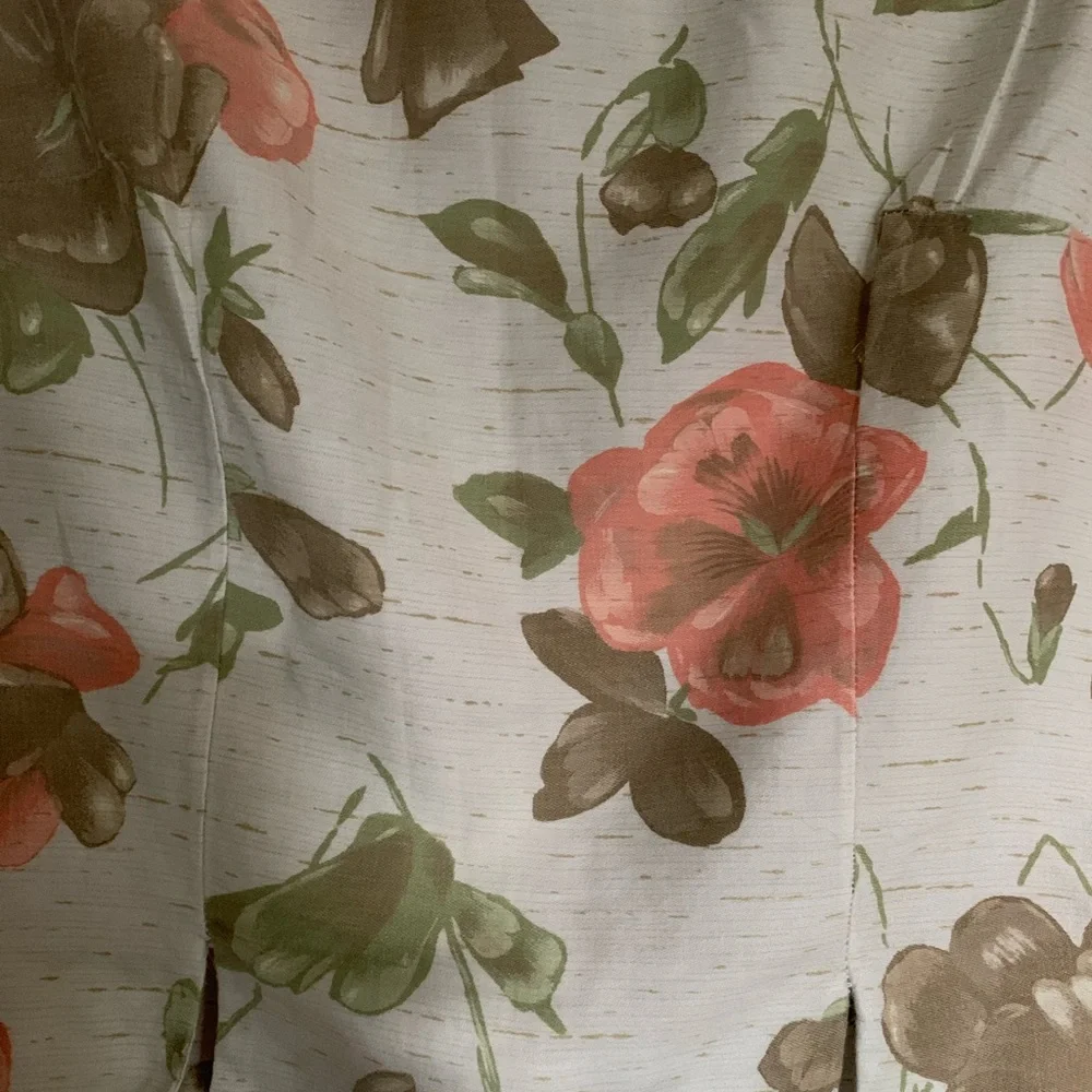 Women Vintage Floral sleeveless crop blouse shirt🌸 - Picture 9 of 12